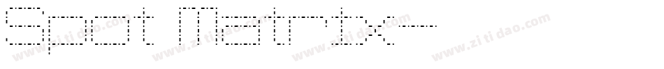 Spot Matrix字体转换